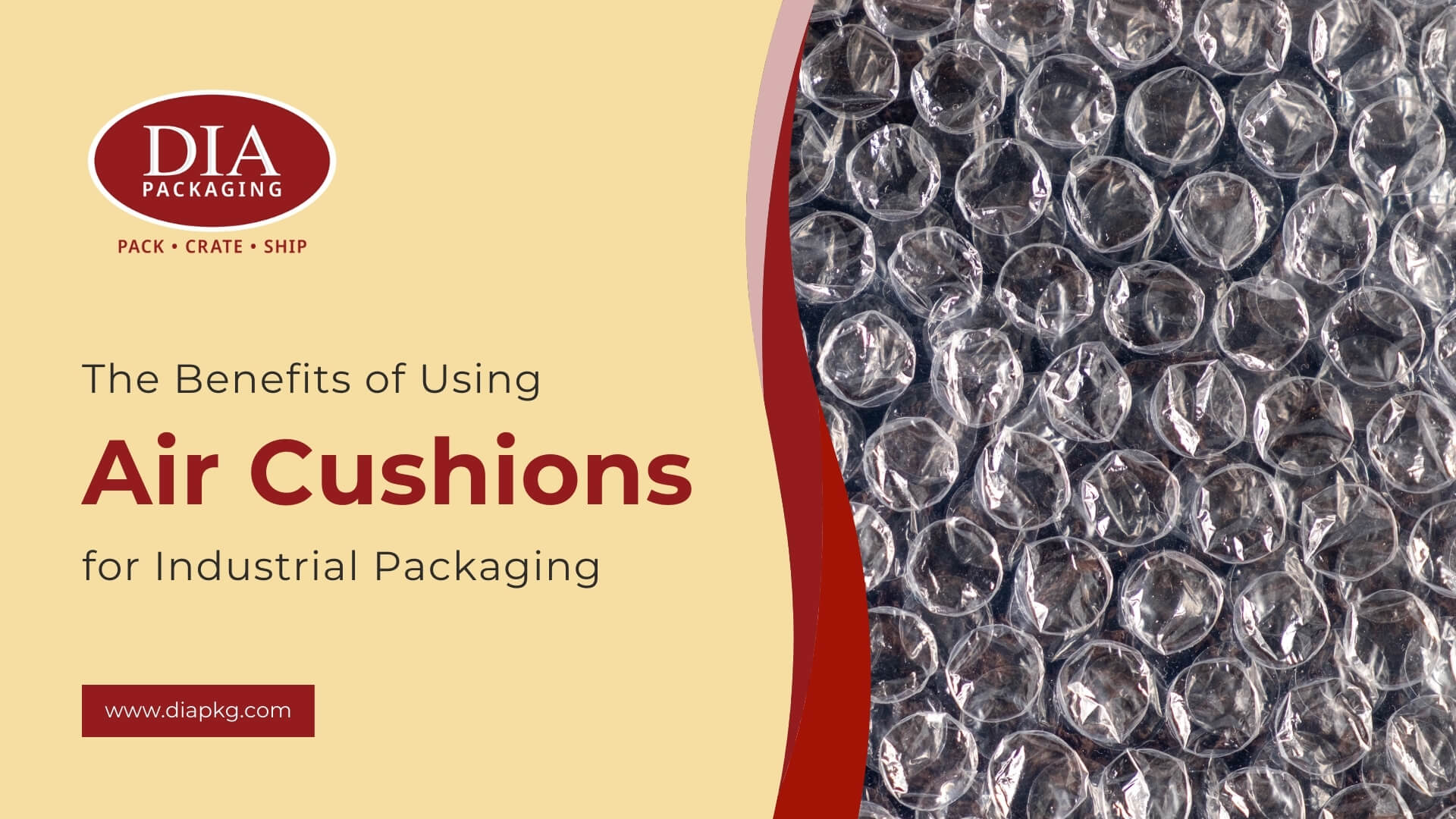 air cushions for industrial packaging