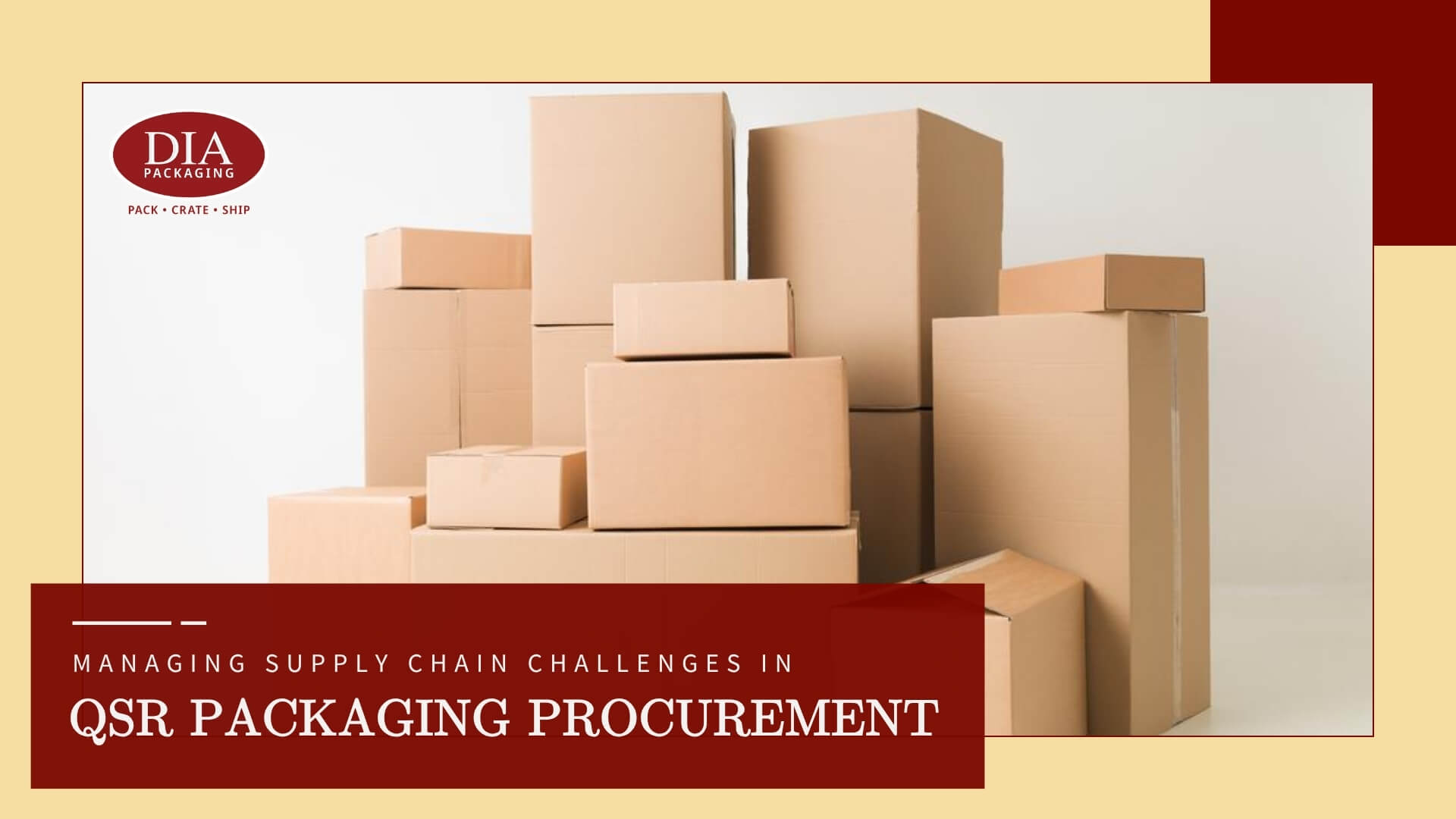 Managing Supply Chain Challenges in QSR Packaging Procurement Industries