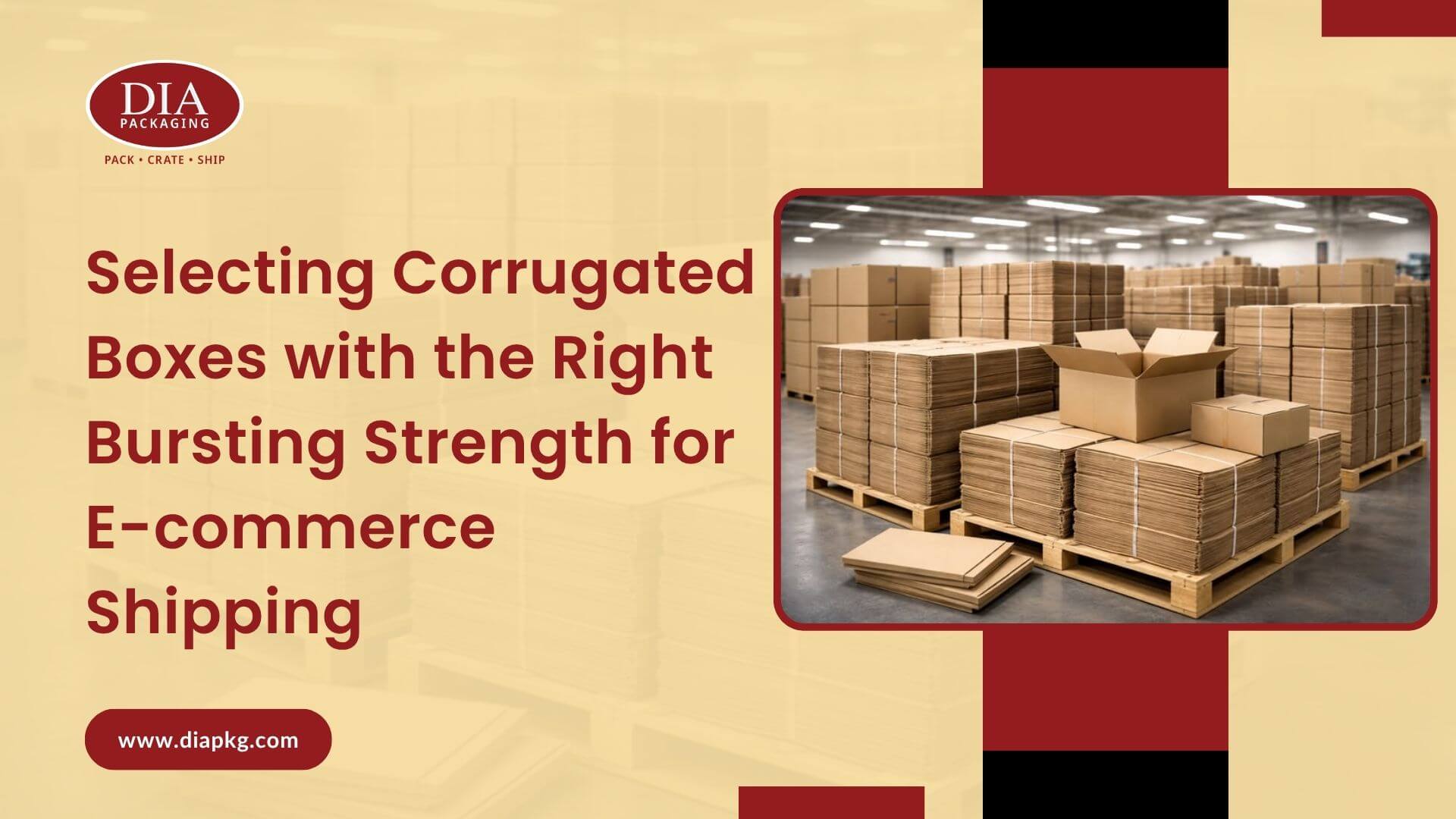 Selecting Corrugated Boxes with the Right Bursting Strength for E-commerce Shipping
