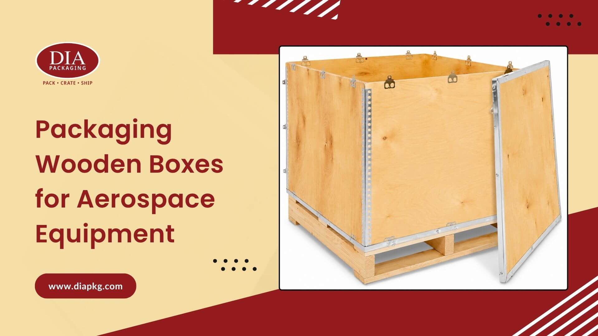 Packaging wooden boxes protecting aerospace equipment during transport and storage