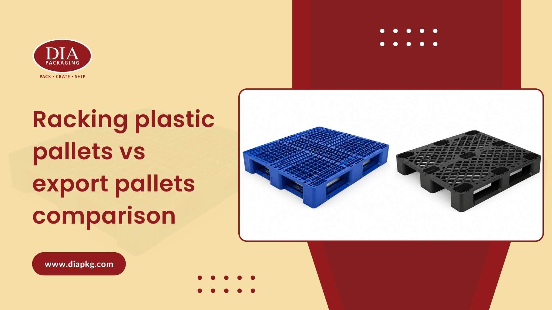 Racking plastic pallets vs export pallets comparison
