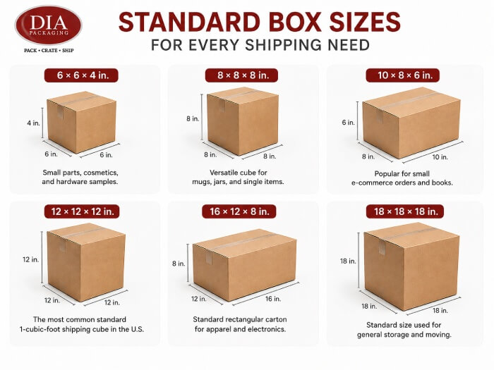 Standard Box Sizes for Small Businesses