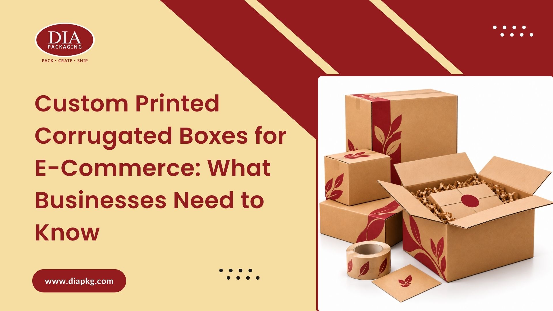 Custom Printed Corrugated Boxes for E-Commerce