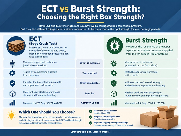 ECT vs Burst Strength: Shipping Box Ratings