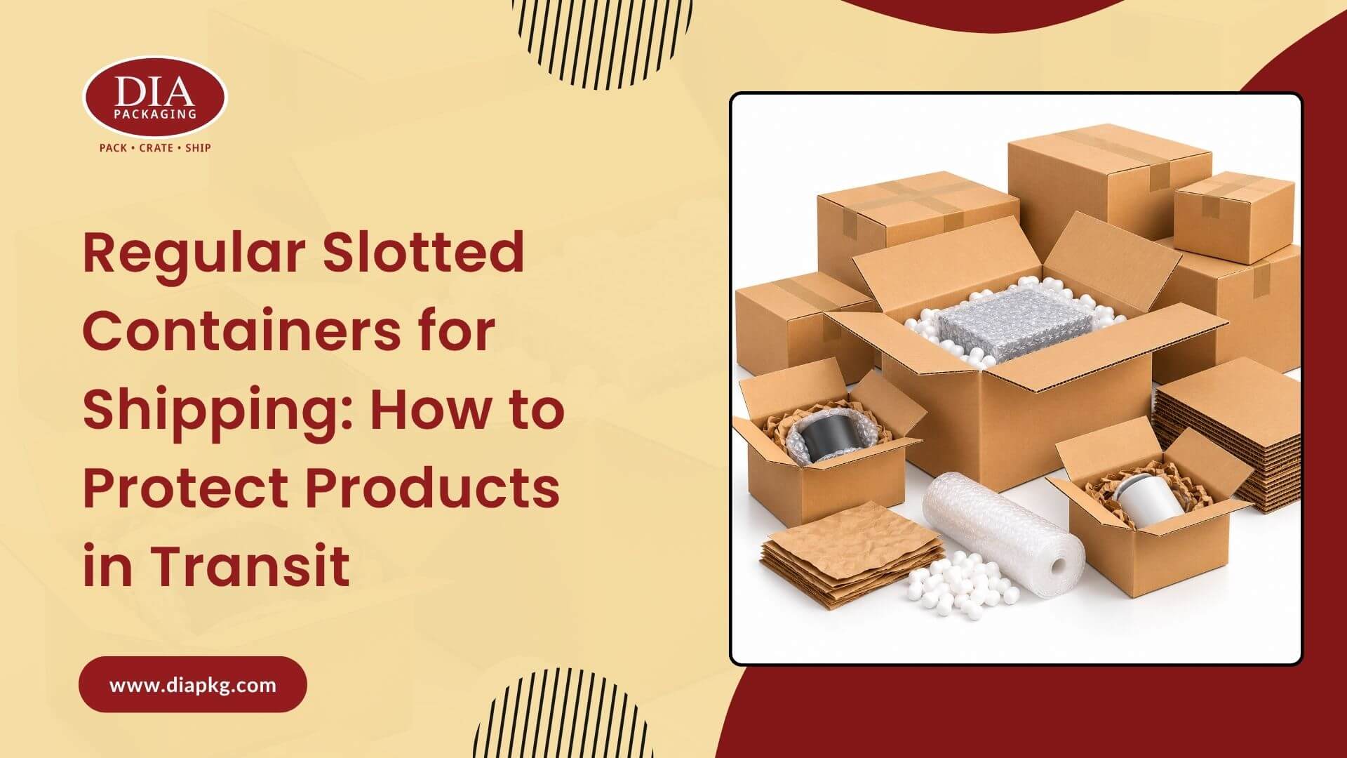 Regular Slotted Containers for Shipping How to Protect Products in Transit